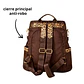 Mochila y Cartera Antirrobo Animal Print Café  - Miniatura 4