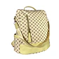 Mochila y Cartera Antirrobo Diseño Monograma Crema - Miniatura 5