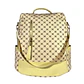 Mochila y Cartera Antirrobo Diseño Monograma Crema - Miniatura 3