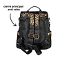 Mochila y Cartera Antirrobo Animal Print Negra - Miniatura 4