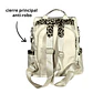 Mochila y Cartera Antirrobo Animal Print Blanca  - Miniatura 4