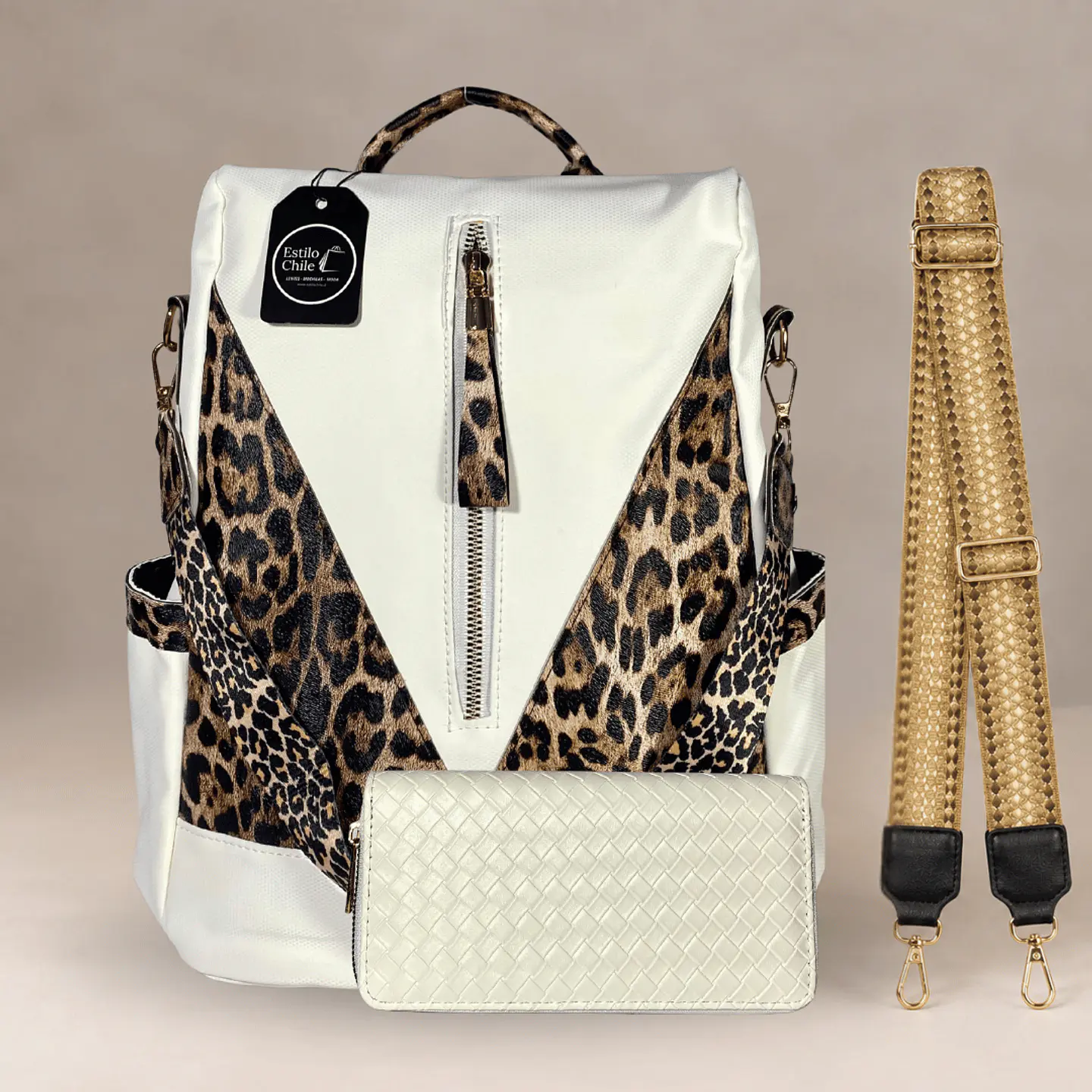 Pack: Mochila y Cartera Antirrobo + Straps + Billetera Grande 1
