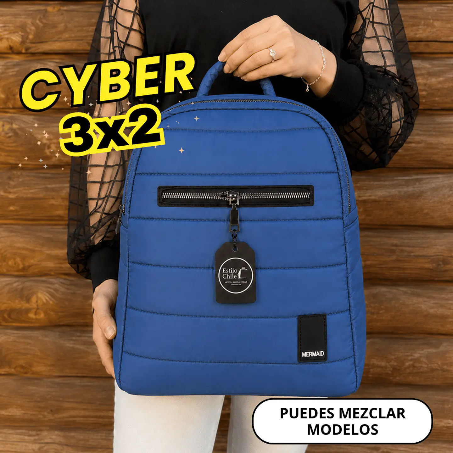 Mochila Puff Azul 1