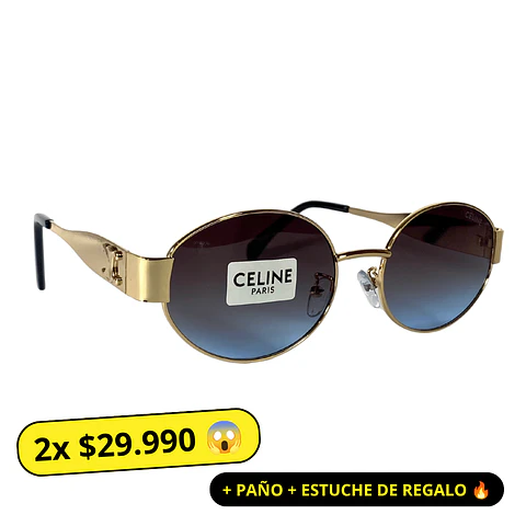Lentes de Sol Premium Celine AAA Azulado