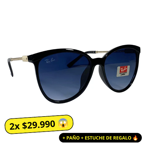 Lentes de Sol R&B AAA Negro Mujer