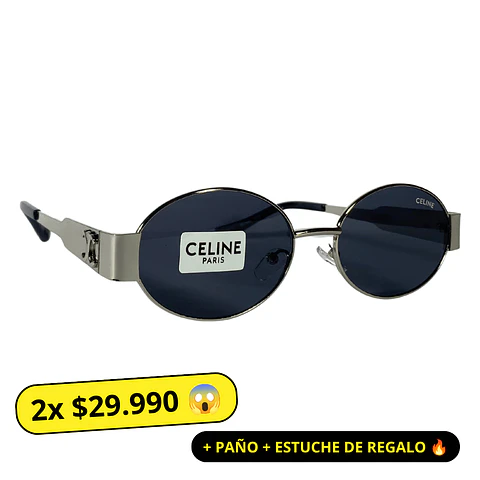 Lentes de Sol Premium Celine AAA Negro Unisex