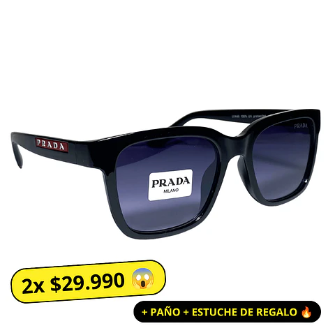 Lentes de Sol Premium AAA Negro Unisex 