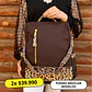 Mochila y Cartera Antirrobo Animal Print Café  - Miniatura 1