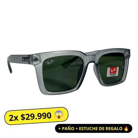 Lentes de Sol Premium RyB AAA Gris Hombre