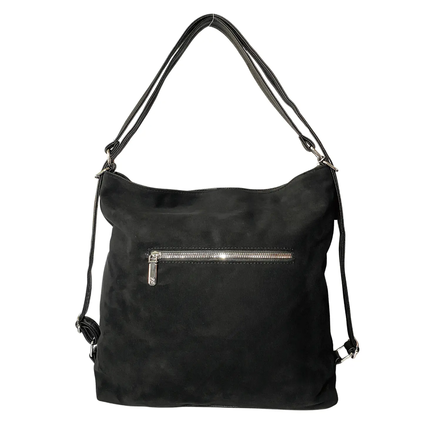 Cartera y Mochila Negra (Con capacidad para Pc 14