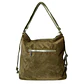Cartera y Mochila Verde (Con capacidad para Pc 14