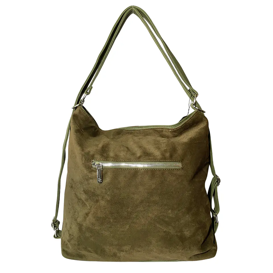 Cartera y Mochila Verde (Con capacidad para Pc 14