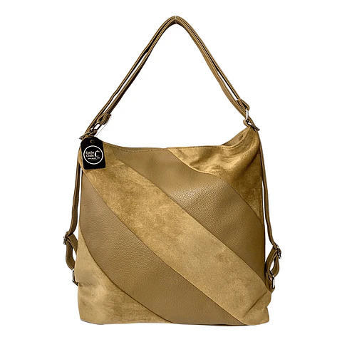Cartera y Mochila Café (Con capacidad para Pc 14")