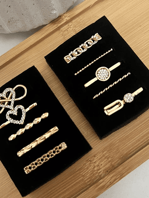 Set de 10 Pines Decorativos para Correa Apple Watch - Gold Edition