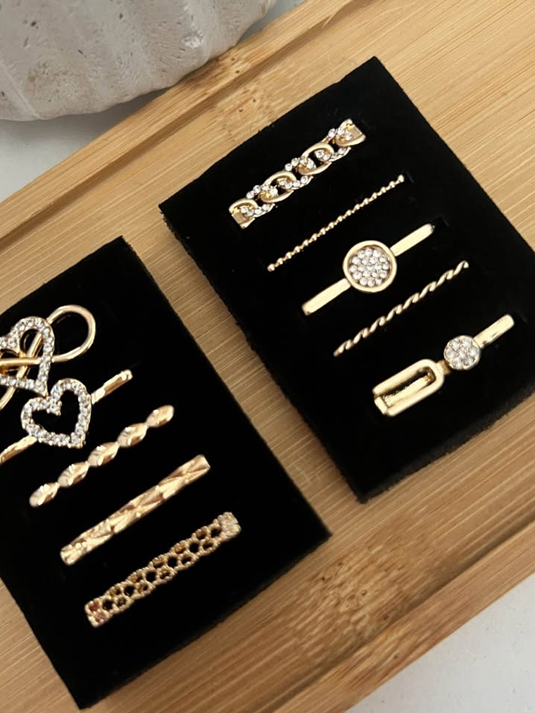 Set de 10 Pines Decorativos para Correa Apple Watch - Gold Edition 1