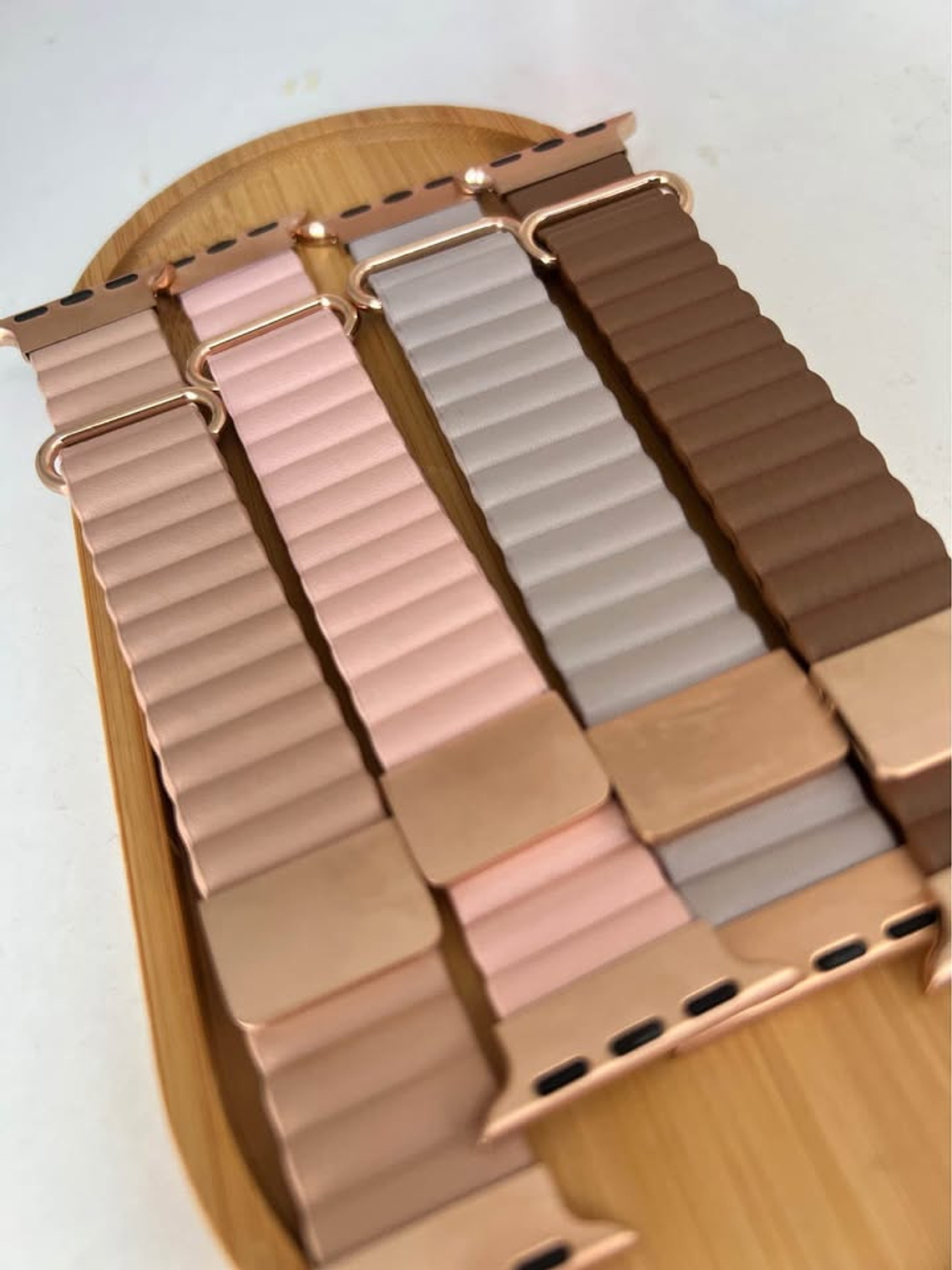 Correa Leather Link Magnética para Apple Watch – Colección Earth Tones 2