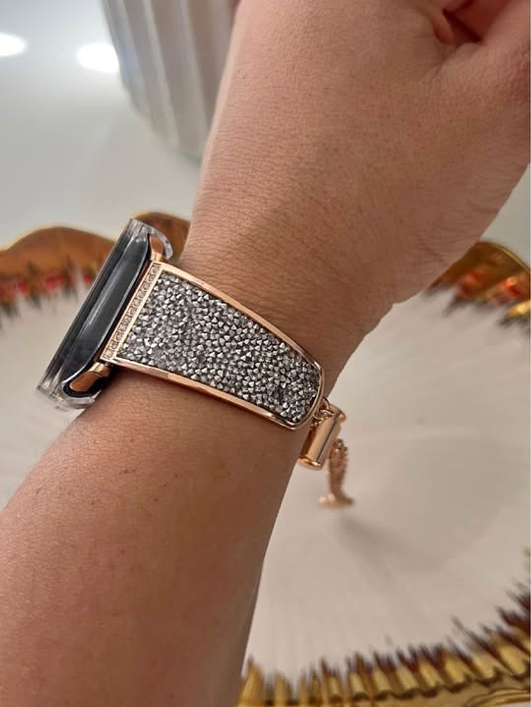 Correa Joya Shimmer de Lujo con Cierre Ajustable para Apple Watch 1