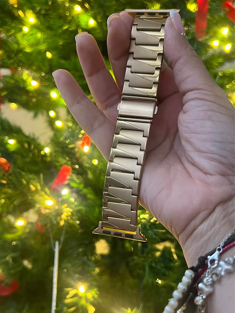 Correa Starlight Luxe Steel Champagne Gold + Protector de Pantalla 3