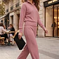 Conjunto de dos piezas para viajar , teletrabajo, hacer compras muy versatil  – Rosa Palo - Miniatura 3