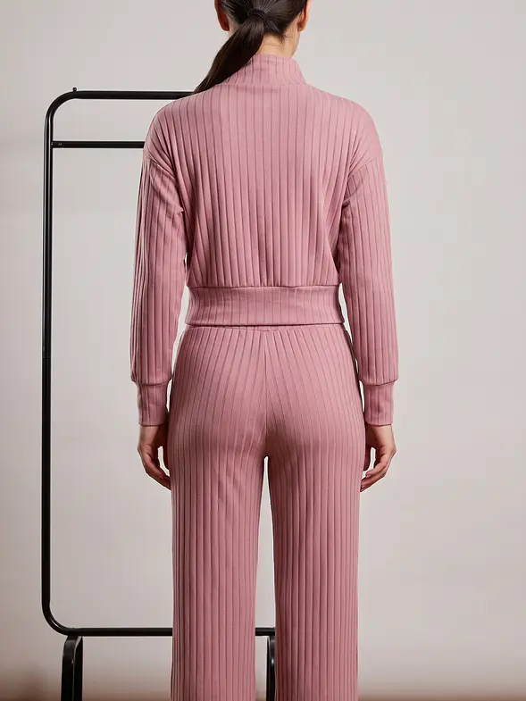 Conjunto de dos piezas para viajar , teletrabajo, hacer compras muy versatil  – Rosa Palo 4