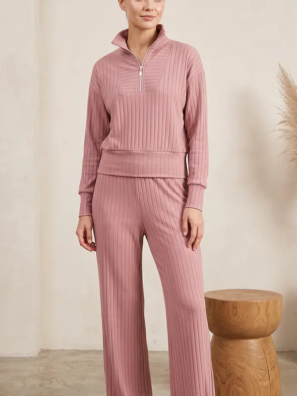 Conjunto de dos piezas para viajar , teletrabajo, hacer compras muy versatil  – Rosa Palo 5