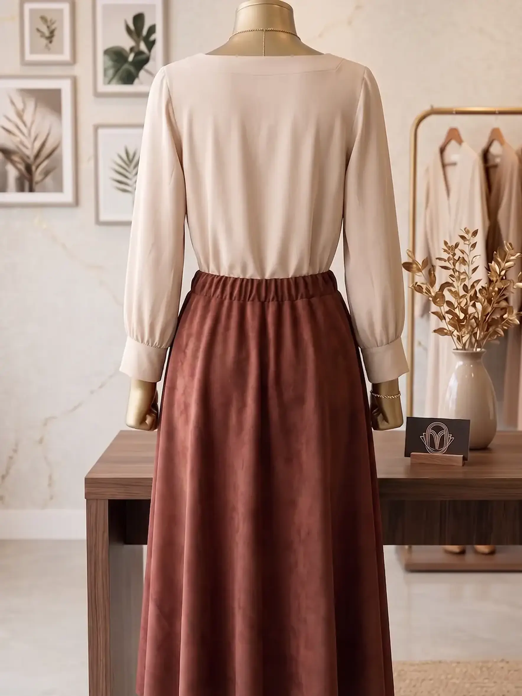 BLUSA  FORMAL CON PLIEGUES Y GOTA 3