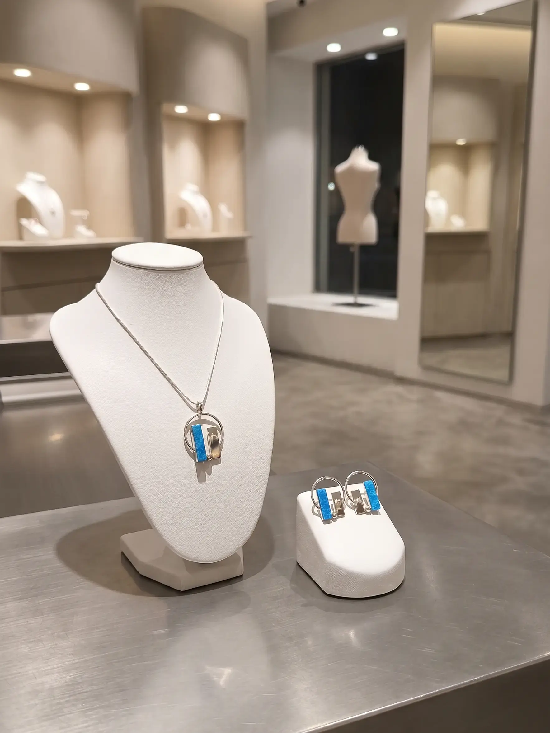 Conjunto de Plata 925 Mexicana con Detalles Turquesa 1