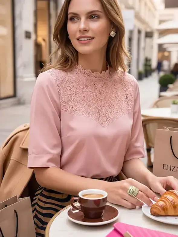 BLUSA  ROMANTICA MODA EJECUTIVA  1