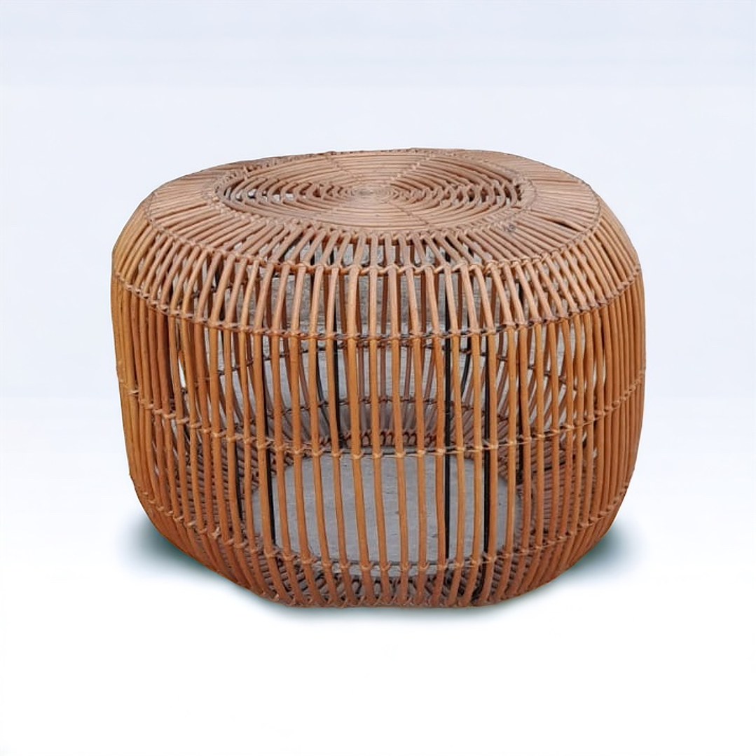 Mesa empalizada de mimbre cocido 2