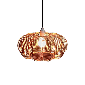 Lámpara de Mimbre Calabaza
