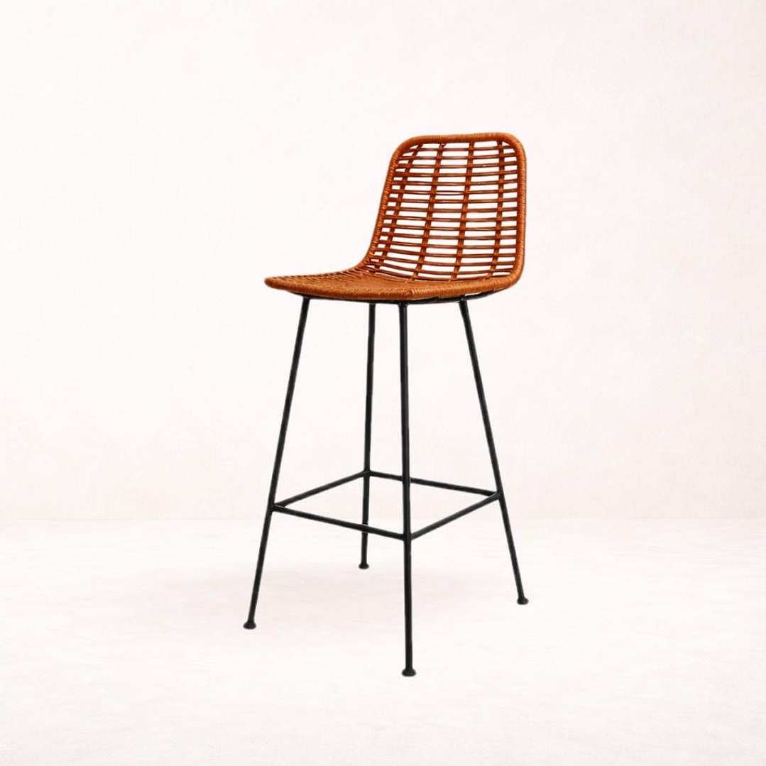 Taburete empalizado - Respaldo alto  1