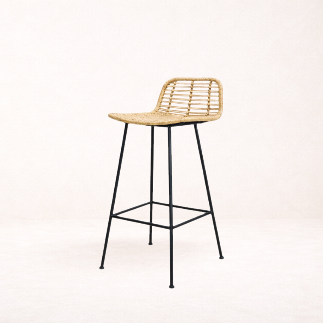 Taburete empalizado - Respaldo bajo 2