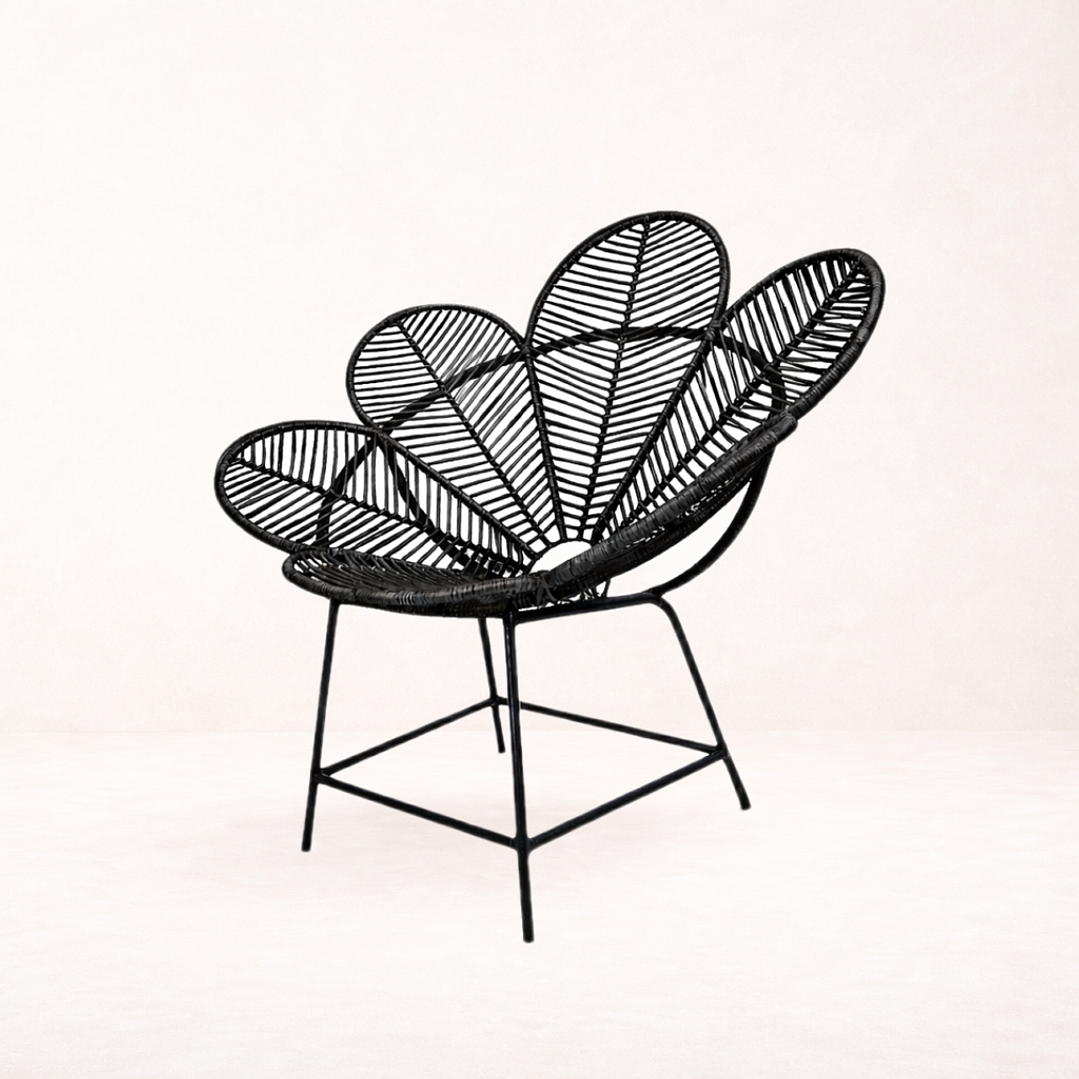 Sillón de mimbre Flor 3