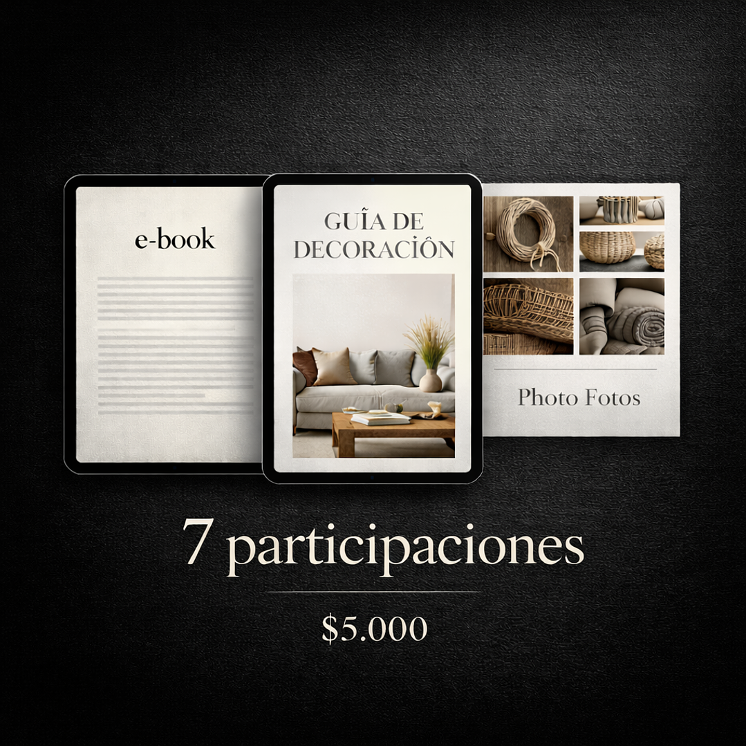 Pack Estilo (x7 participaciones) - Sorteo tiempo limitado  1