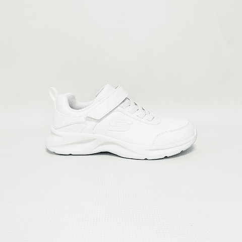 SKECHERS - ZAPATILLA ESCOLAR NINA WHITE