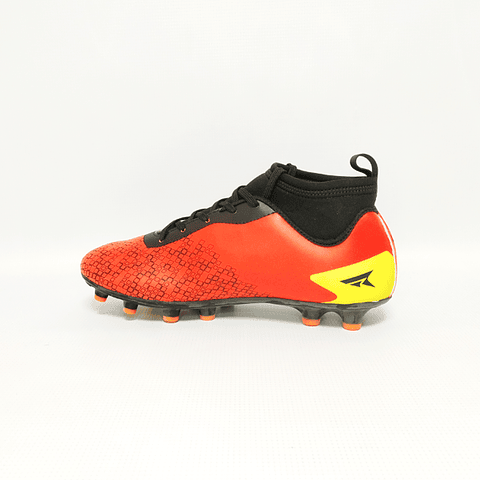 DPLAKA - ZAPATILLA FUTBOL HOMBRE NARANJA PRETO