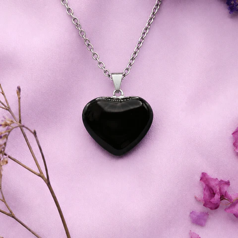 Dije Corazón Obsidiana Mini