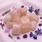 Piedra Cuarzo Rosa Rolado 100 Gramos - Miniatura 1