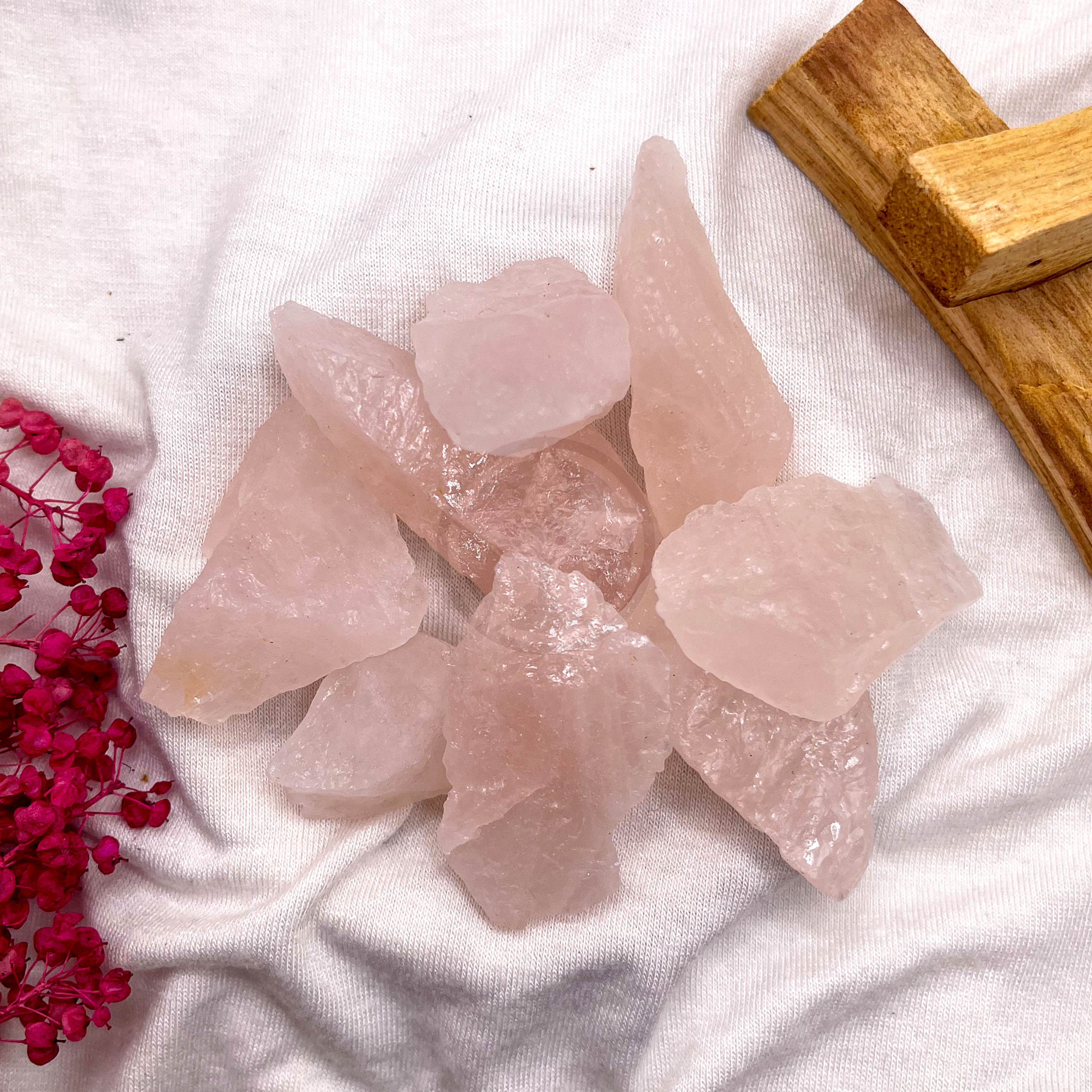 Piedra Cuarzo Rosa En Bruto 100 Gramos 1