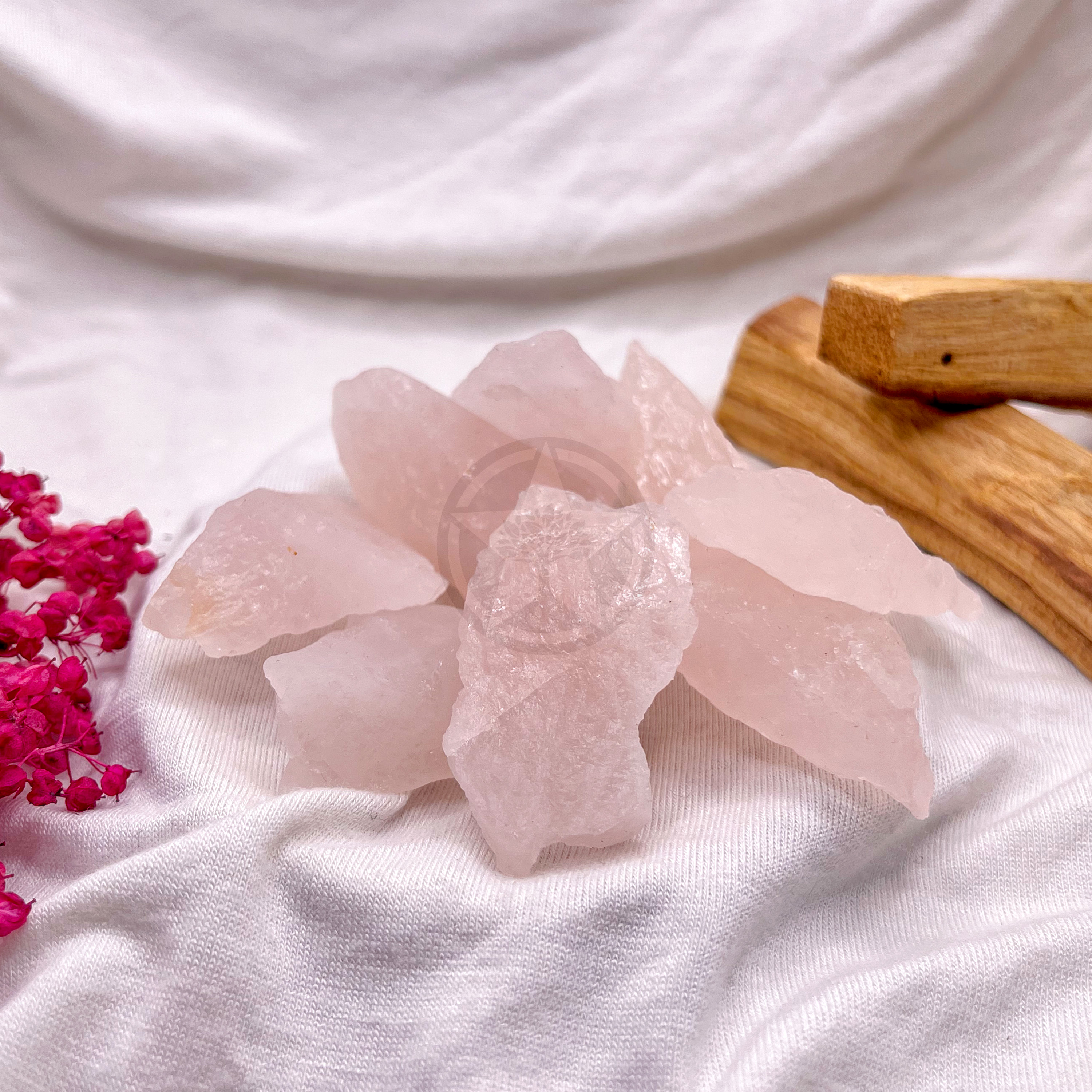 Piedra Cuarzo Rosa En Bruto 100 Gramos 2