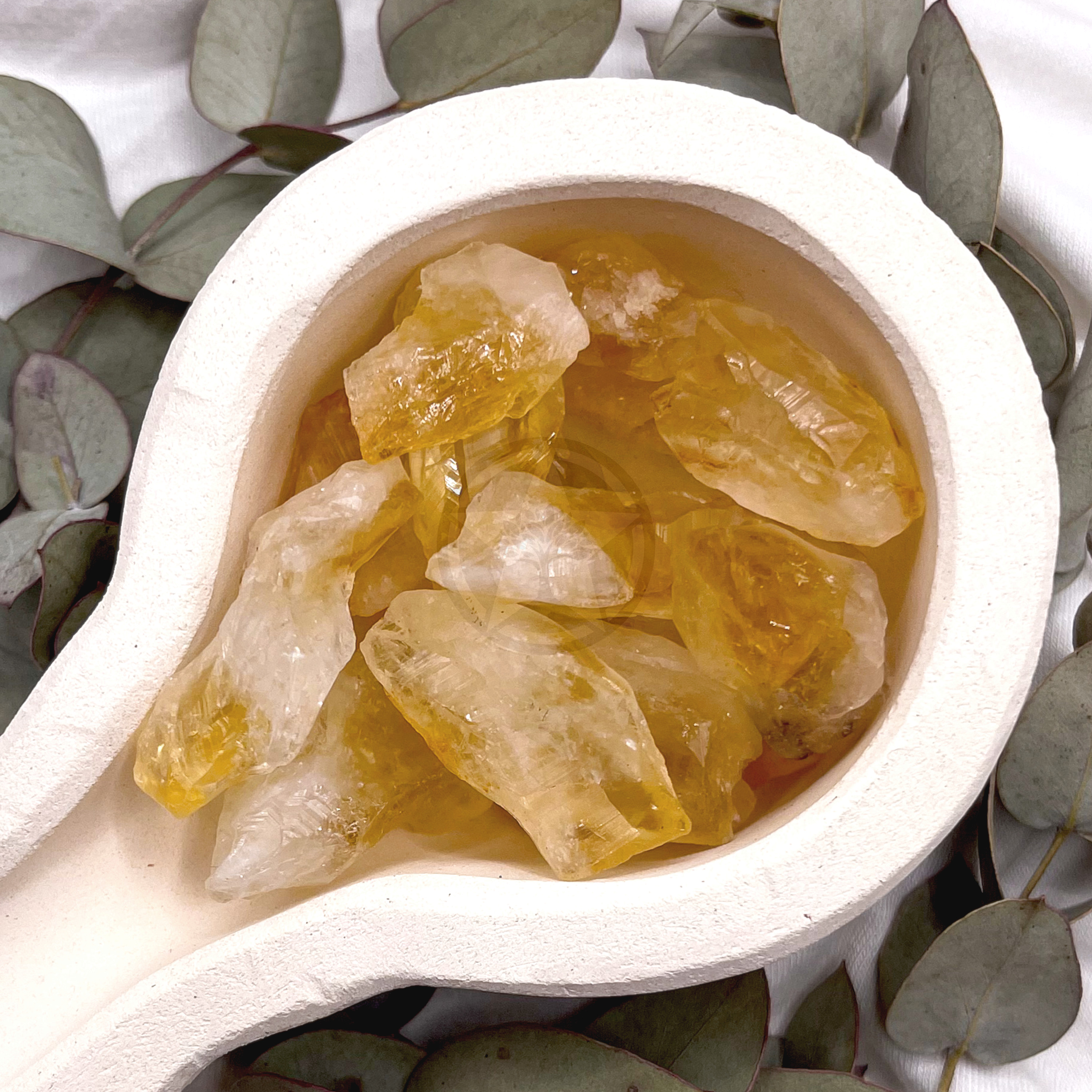 Piedra Citrino En Bruto 100 Gramos 1