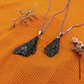 Dije Cianita Negra Escoba De Bruja - Miniatura 2