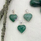 Dije Corazón Cuarzo Verde Con Virola Mini - Miniatura 1