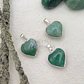 Dije Corazón Cuarzo Verde Con Virola Mini - Miniatura 2