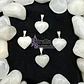 Dije Corazón Cuarzo Blanco Mini - Miniatura 1