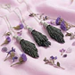 Dije Cianita Negra Escoba De Bruja Premium - Miniatura 3