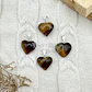 Dije Corazón Ojo De Tigre Mini - Miniatura 1