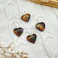 Dije Corazón Ojo De Tigre Mini - Miniatura 2