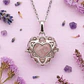 Collar Relicario De Amor Cuarzo Rosa - Miniatura 1