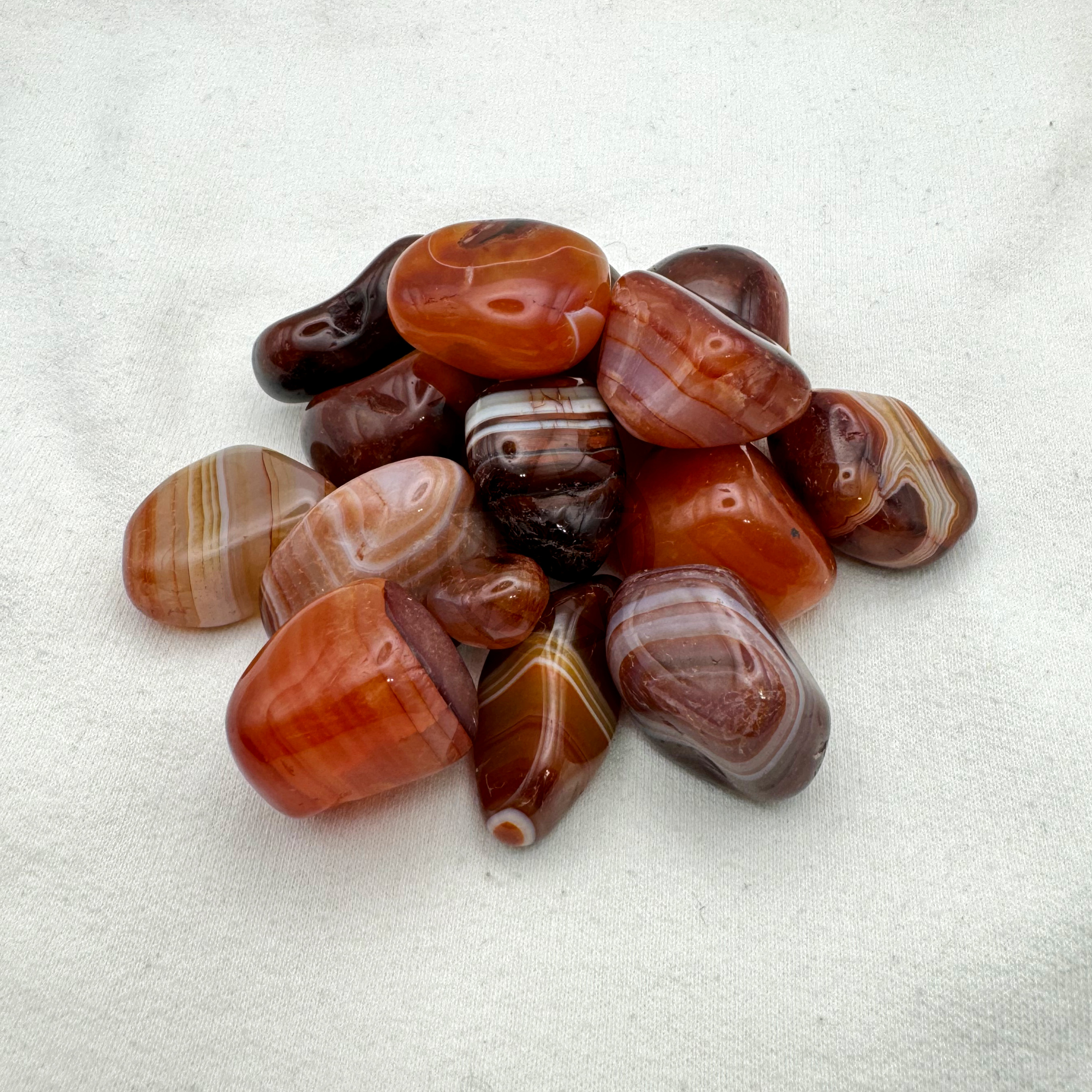Piedra Cornalina Rolada 100 Gramos 1